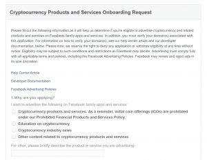 Facebook Unbans Cryptocurrency Ads Facebook Unbans Cryptocurrency Ads