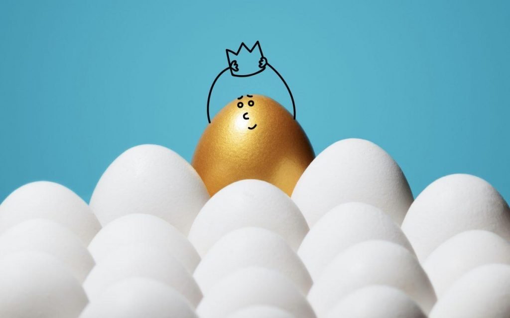 To Kill A Dragon - How To Build An Honest Alternative To Sharing Economy Industry golden egg holding a crown